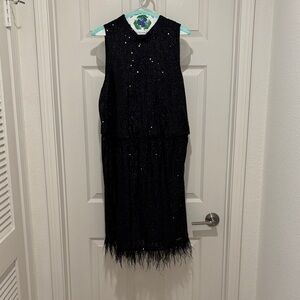 Nanette Lepore Black Sequin Prom/Cocktail Dress